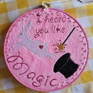 Red Wine Supernova Chappell Roan Wall Art Embroidery Hoop